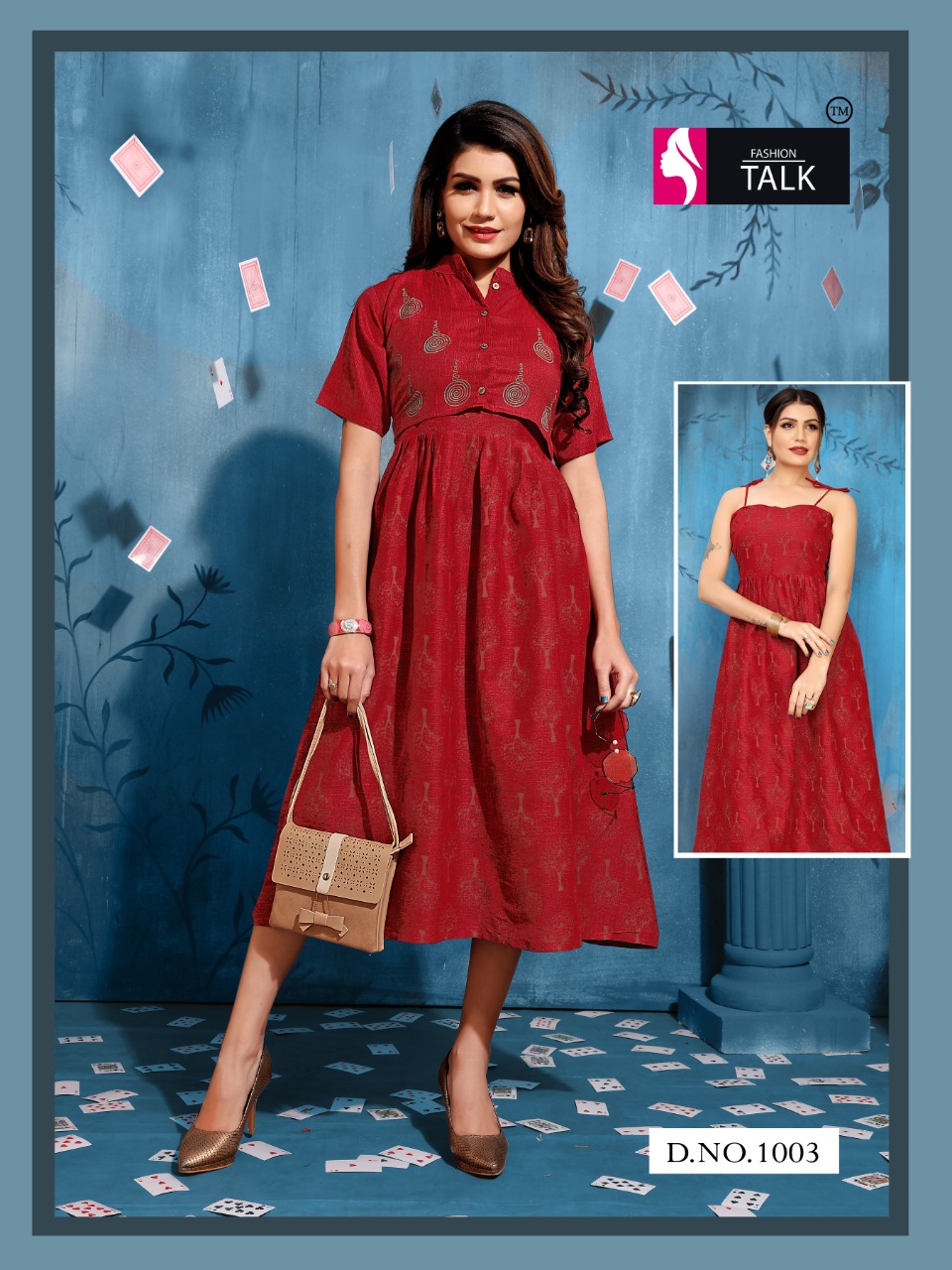 Fashion Talk Present Tucute Stylish Heavy Rayon Kurtis Catalogue