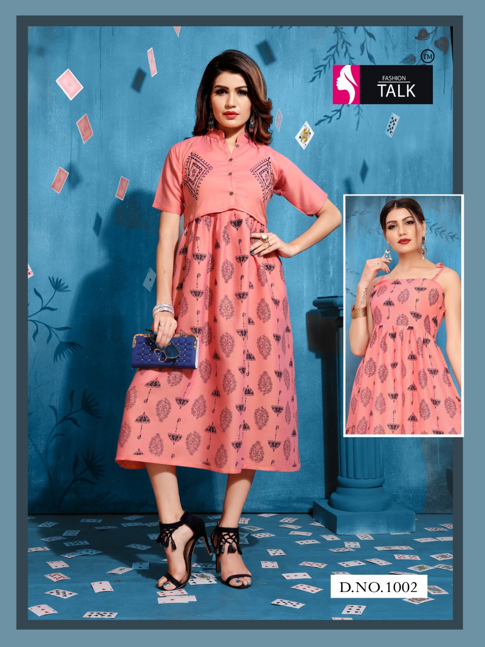 Fashion Talk Present Tucute Stylish Heavy Rayon Kurtis Catalogue