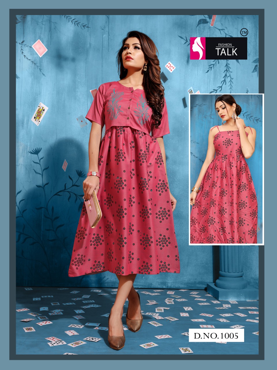 Fashion Talk Present Tucute Stylish Heavy Rayon Kurtis Catalogue