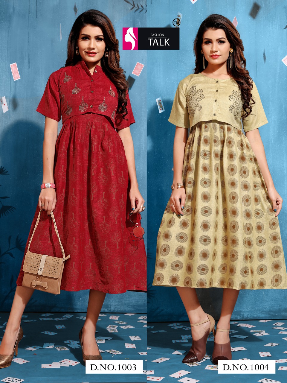 Fashion Talk Present Tucute Stylish Heavy Rayon Kurtis Catalogue