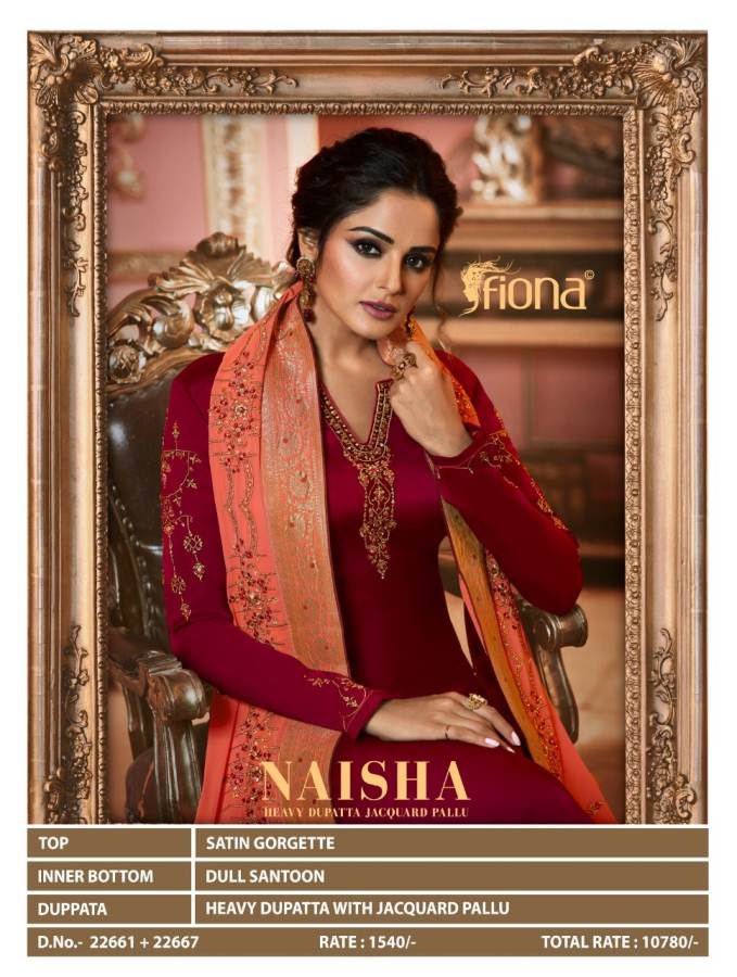 Fiona By Naisha Heavy Festive Wear Salwar Suits Collection.