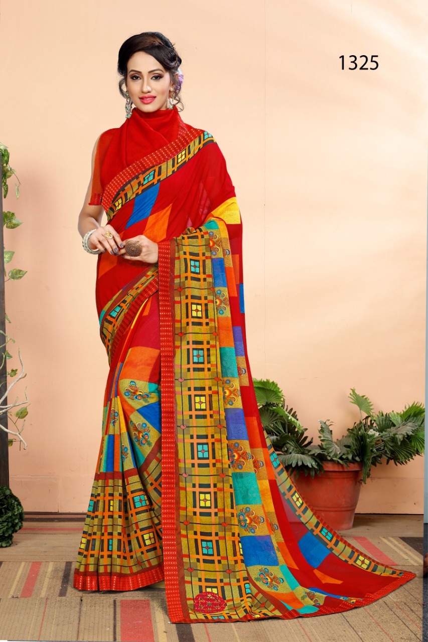 Haytee Present Colors Vol 41 Fancy Running Wear Printed Sarees Catalogue