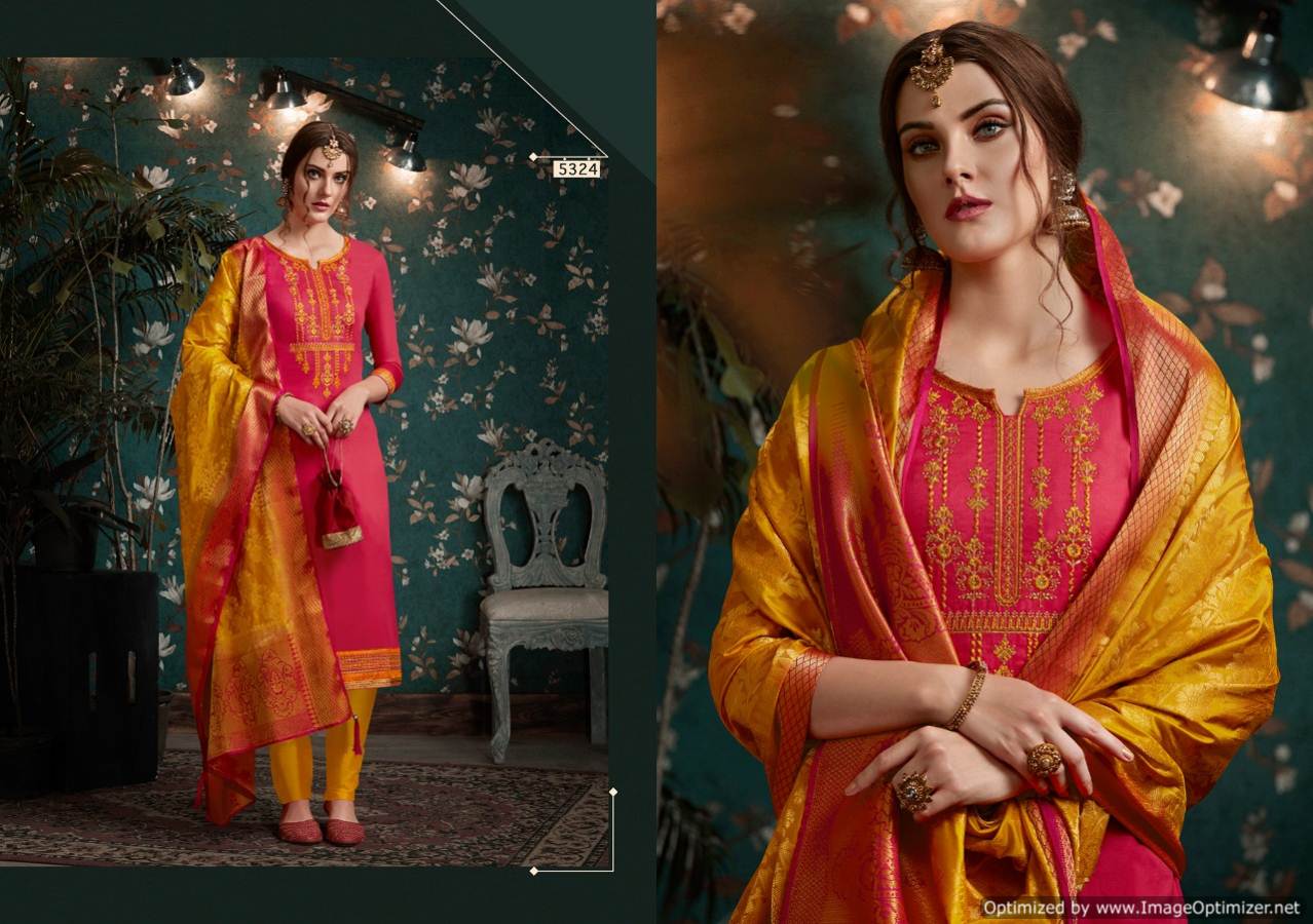 Kessi By Asopalav Vol 12 Jam Silk Embroidered Designer Dress Material
