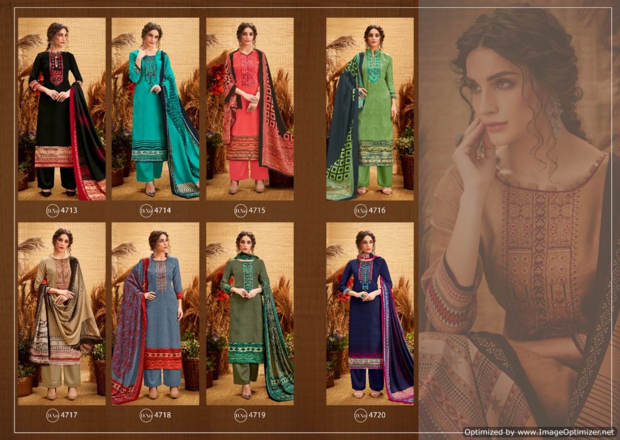 Levisha By Pakiza Vol 2 Pure Pashmina Printed Dress Material