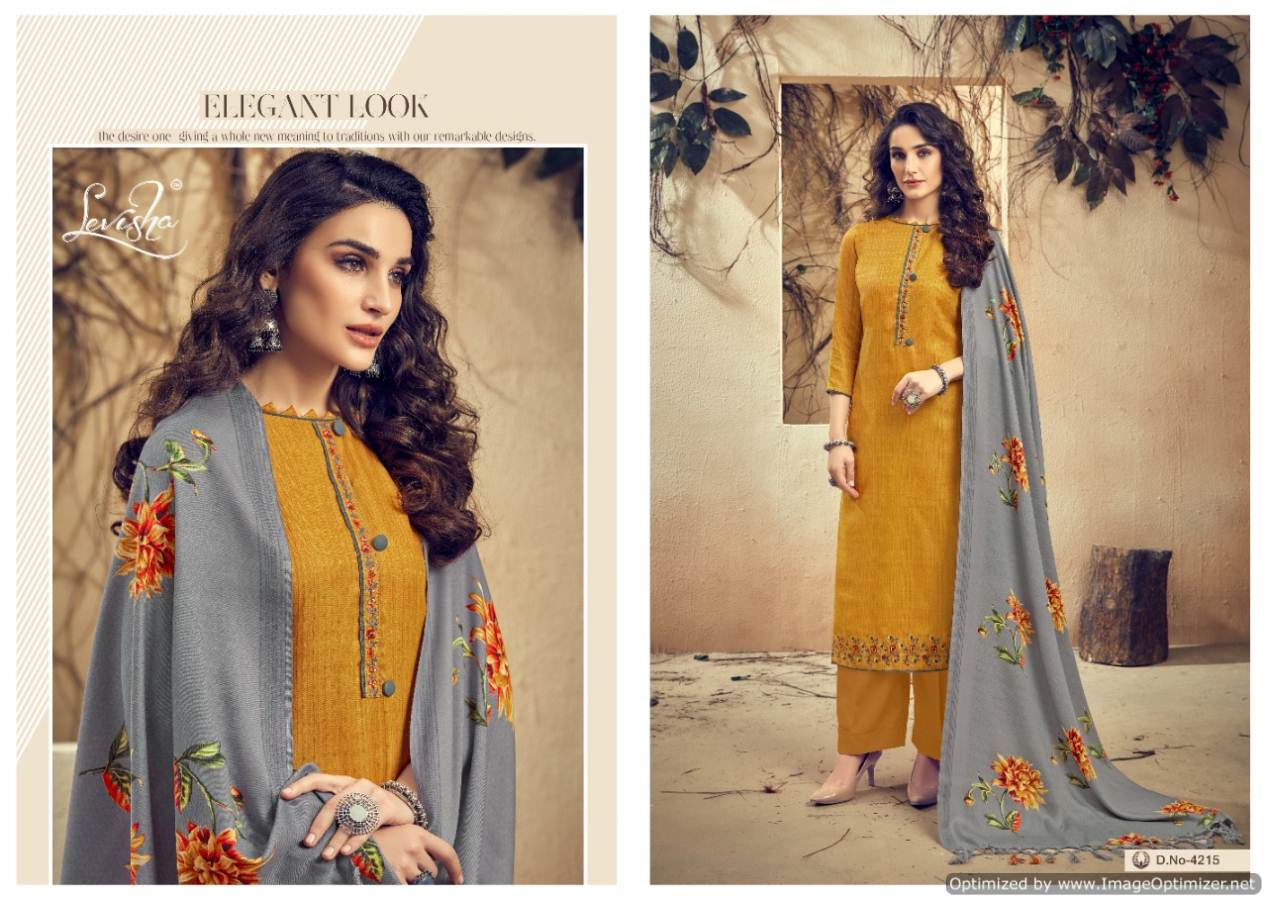 Levisha By The Magnet Pure Pashmina Printed Dress Material Catalogue