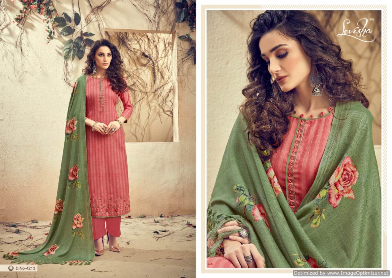 Levisha By The Magnet Pure Pashmina Printed Dress Material Catalogue