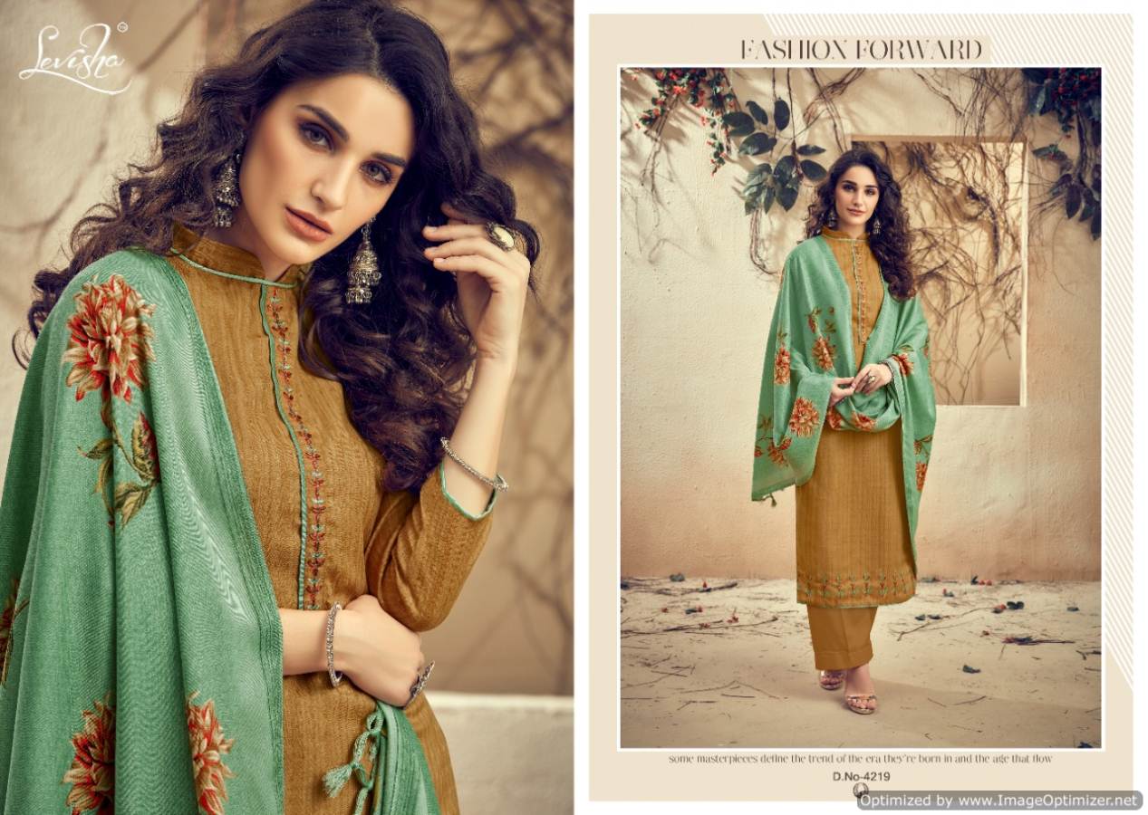 Levisha By The Magnet Pure Pashmina Printed Dress Material Catalogue