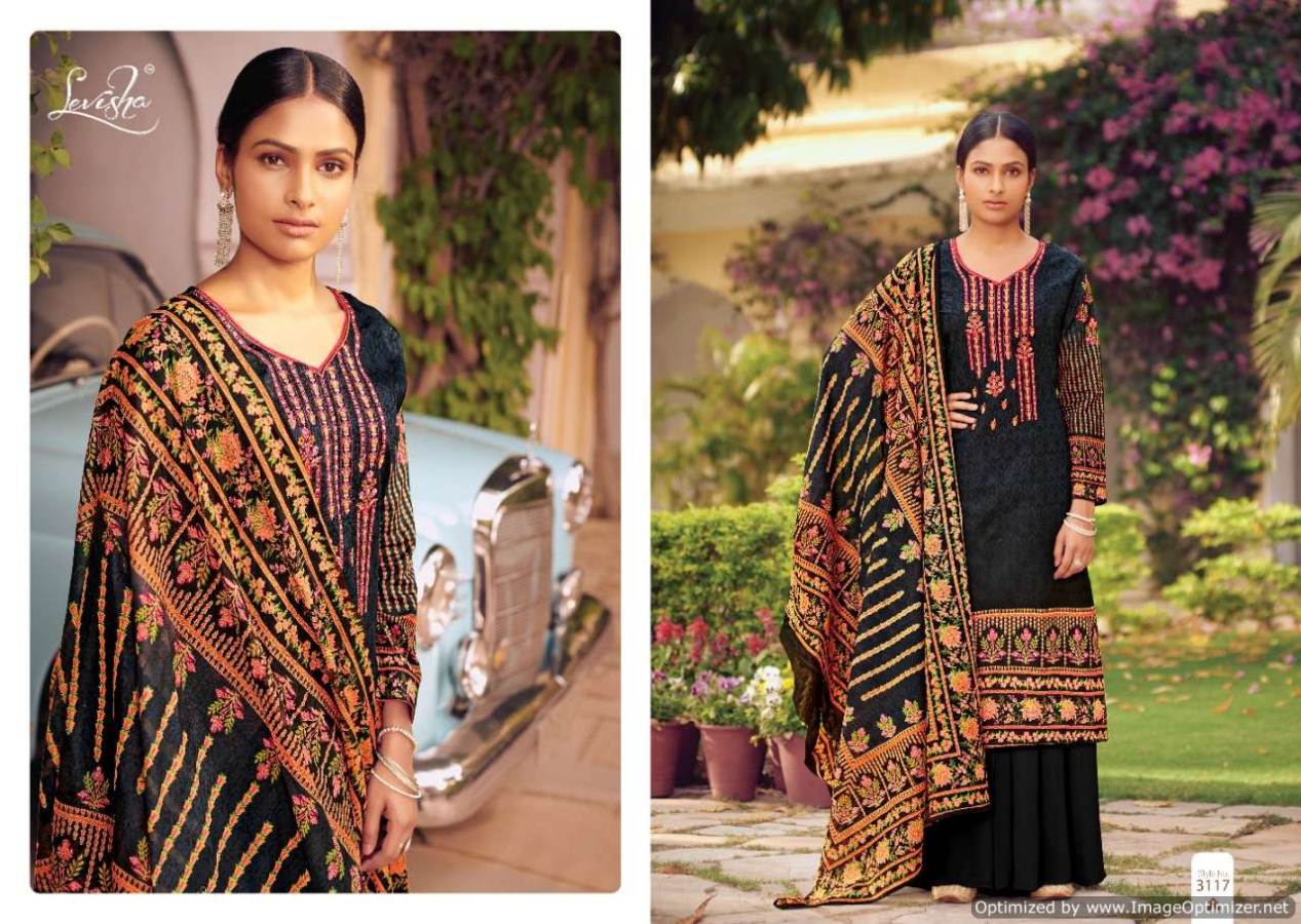 Levisha By Zaina Pure Pashmina Printed Dress Material Catalogue
