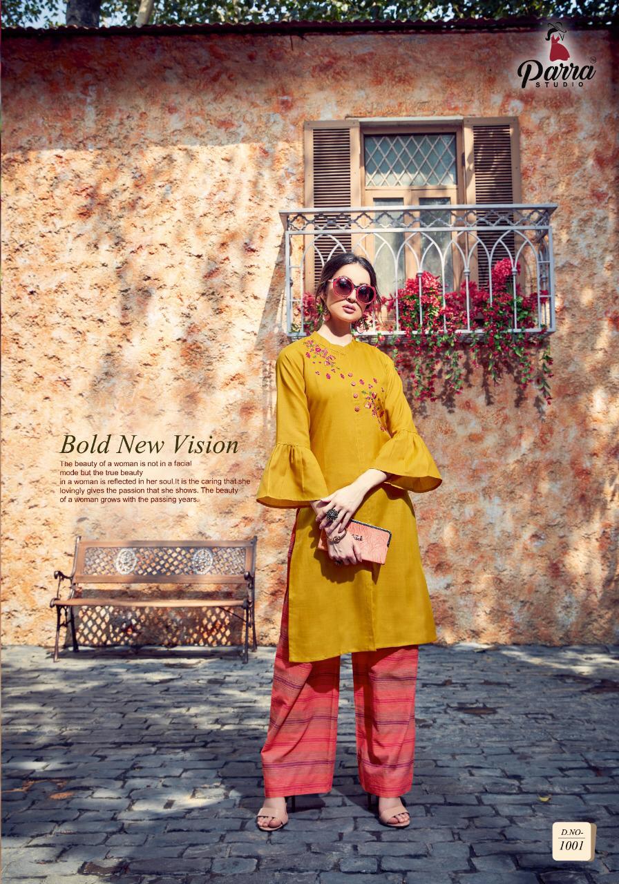 Parra Present Amaze Vol 1 Casual Wear Kurti With Palazzo Catalogue