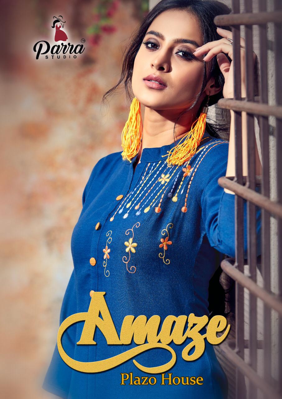 Parra Present Amaze Vol 1 Casual Wear Kurti With Palazzo Catalogue