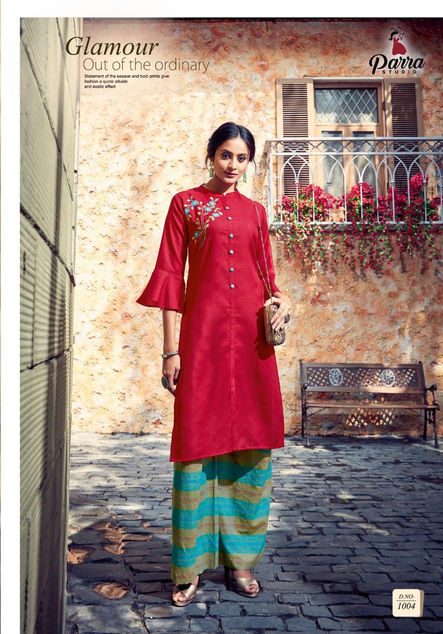 Parra Present Amaze Vol 1 Casual Wear Kurti With Palazzo Catalogue