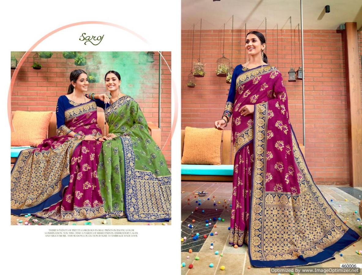 Saroj By Rajkanya Banarasi Silk Designer Saree Catalogue