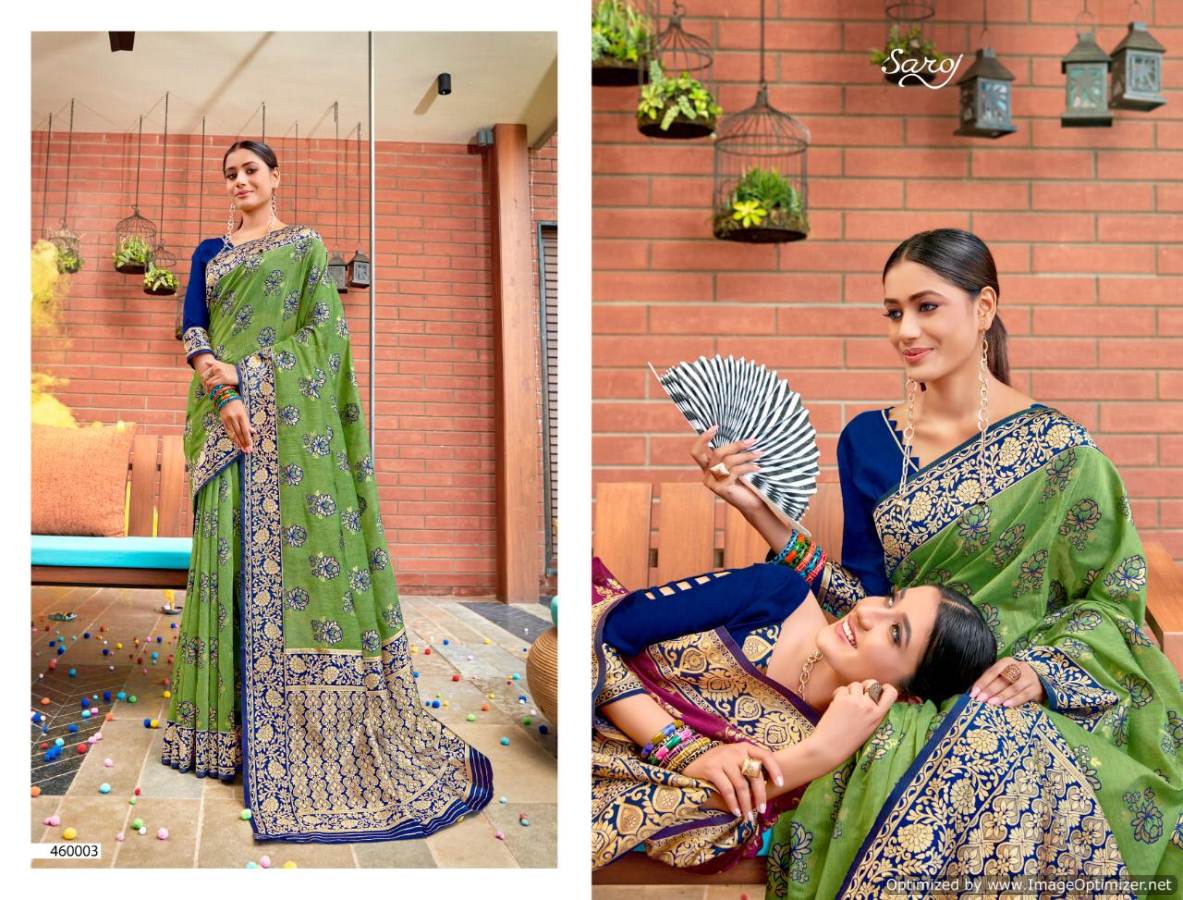 Saroj By Rajkanya Banarasi Silk Designer Saree Catalogue