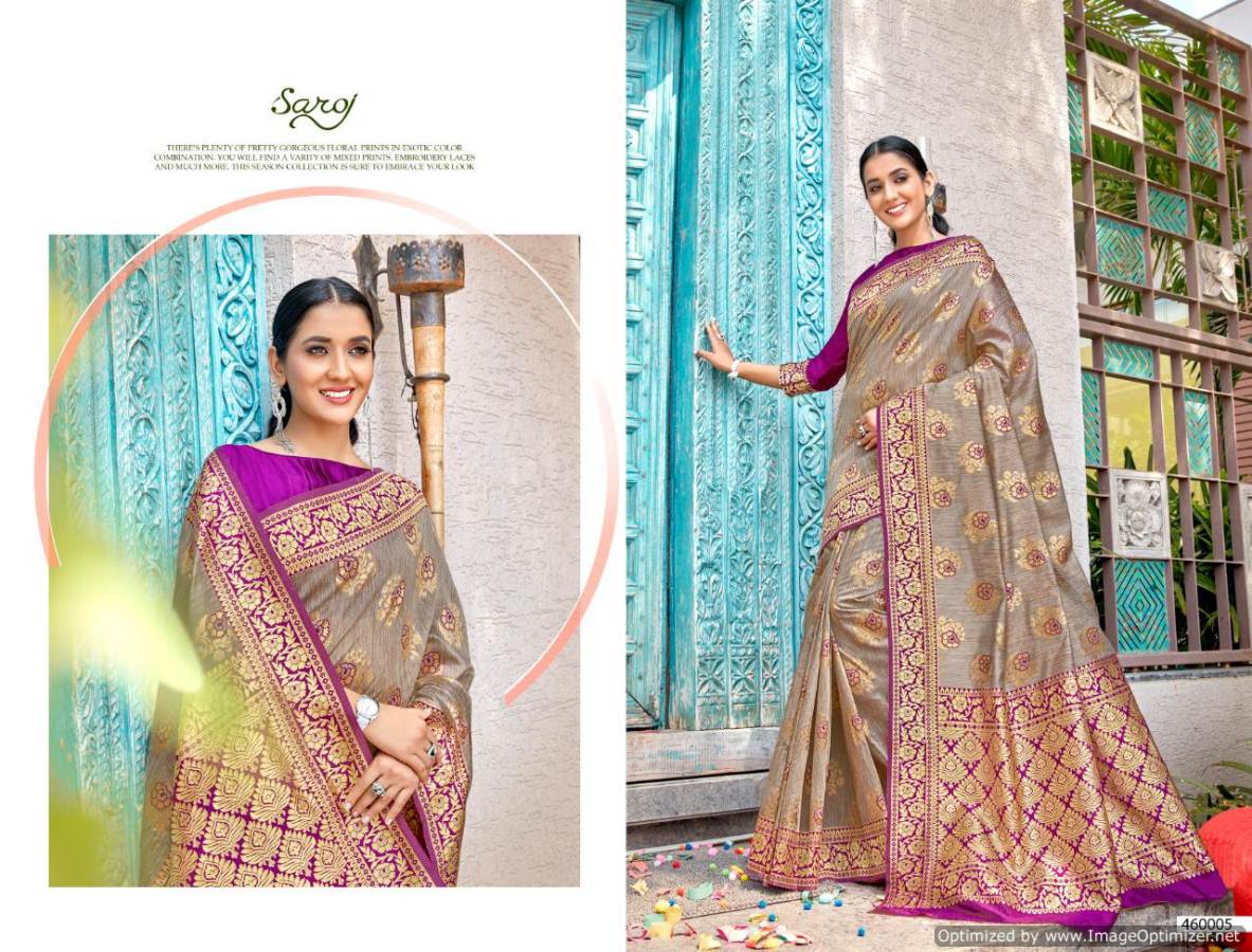 Saroj By Rajkanya Banarasi Silk Designer Saree Catalogue