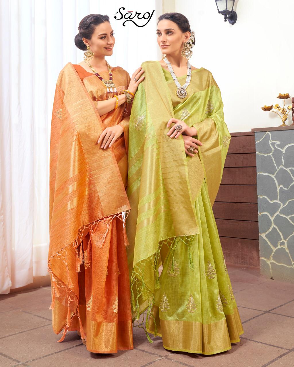 Saroj Present Amaira Party Wear Sarees Catalogue