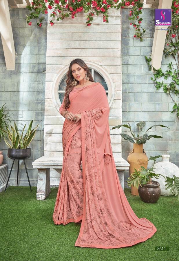 Shangrila By Alisha Designer Bollywood Style Sarees Catalogue.