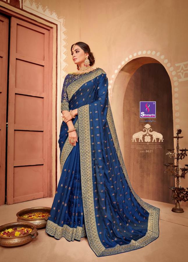 Shangrila By Kalyani Soft Silk Heavy Border Worked Sarees Catalogue