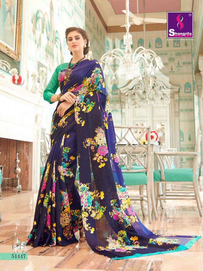 Shangrila By Kanishka Of Linen Cottton Saree Catalogue