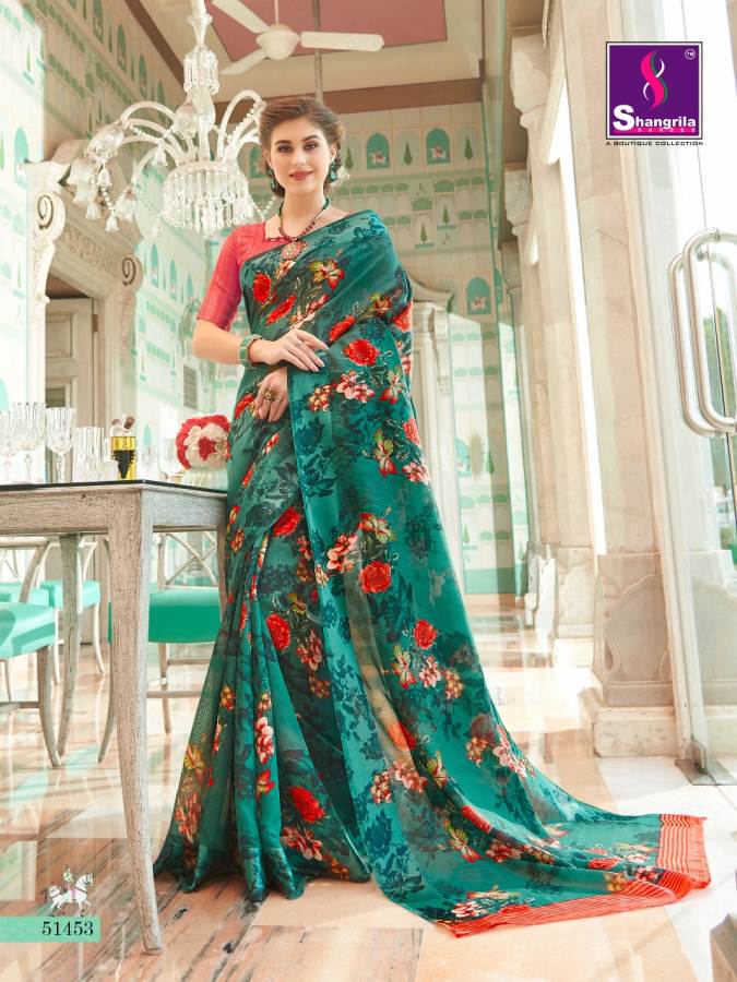 Shangrila By Kanishka Of Linen Cottton Saree Catalogue