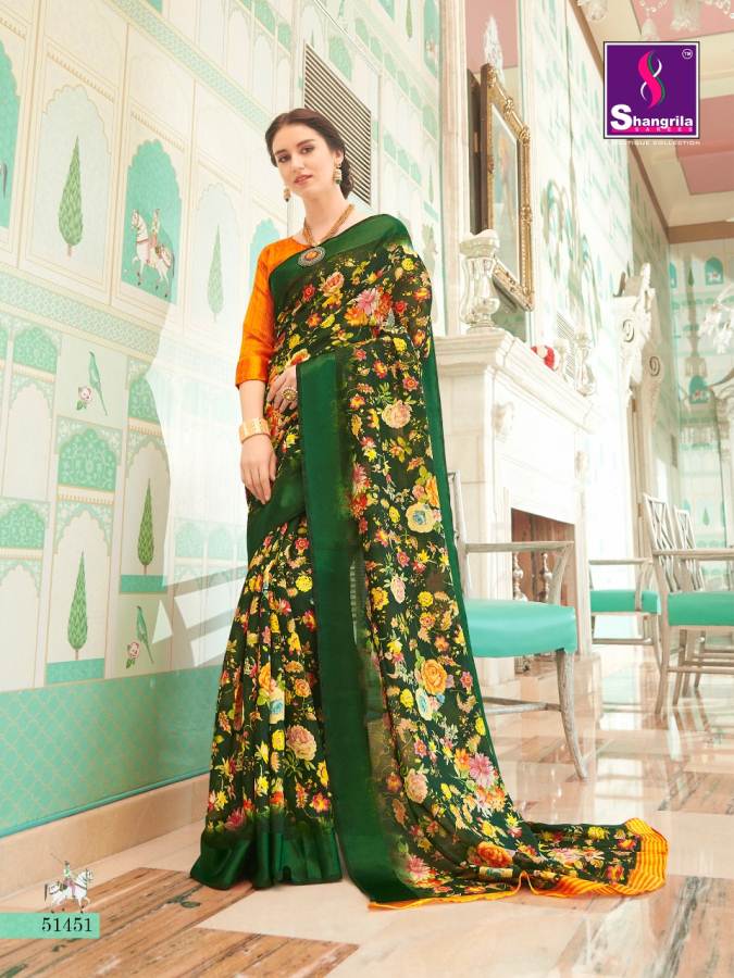 Shangrila By Kanishka Of Linen Cottton Saree Catalogue
