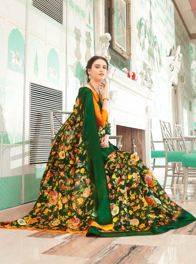 Shangrila By Kanishka Of Linen Cottton Saree Catalogue