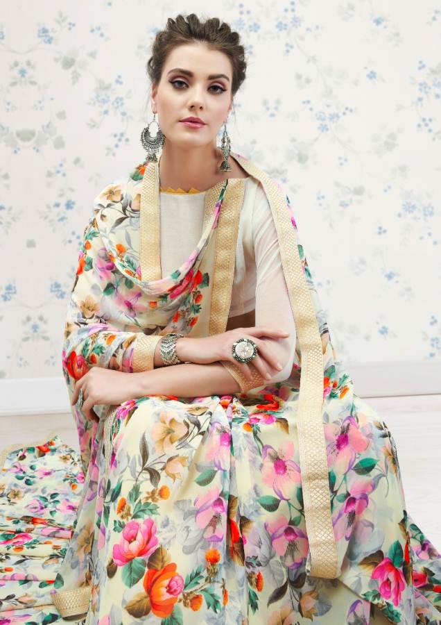 Shangrila By Nirvana Vol 4 Exclusive Floral Prints Sarees Collection