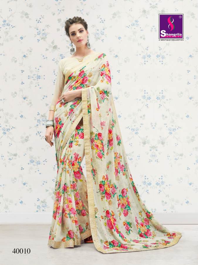 Shangrila By Nirvana Vol 4 Exclusive Floral Prints Sarees Collection