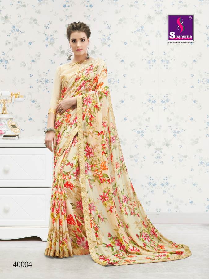 Shangrila By Nirvana Vol 4 Exclusive Floral Prints Sarees Collection