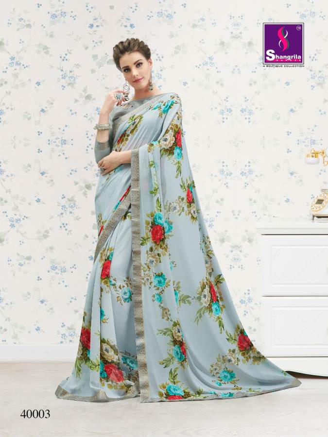 Shangrila By Nirvana Vol 4 Exclusive Floral Prints Sarees Collection
