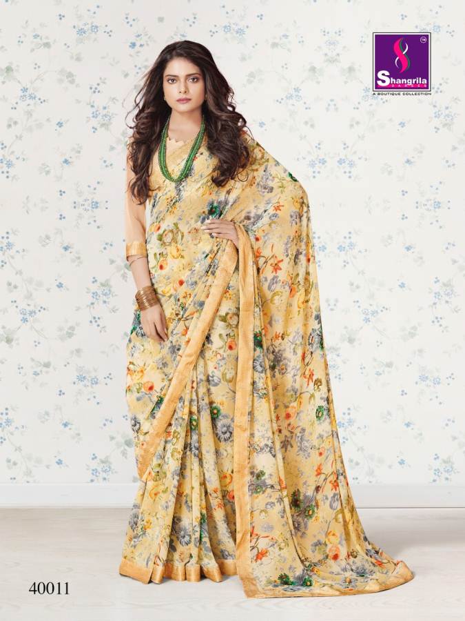 Shangrila By Nirvana Vol 4 Exclusive Floral Prints Sarees Collection
