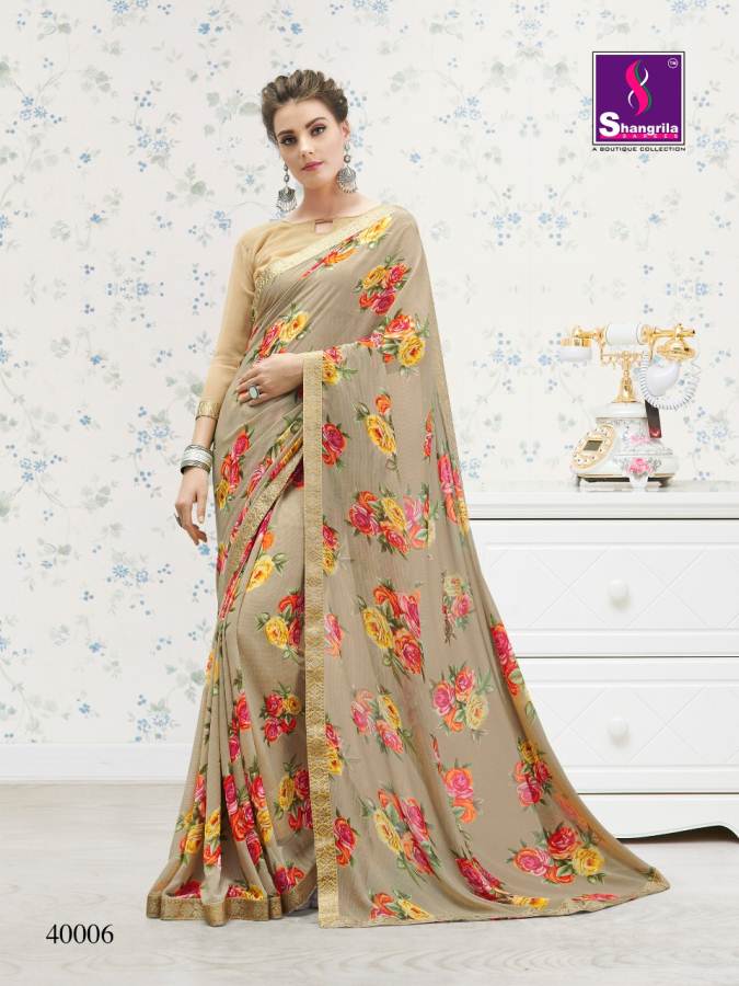 Shangrila By Nirvana Vol 4 Exclusive Floral Prints Sarees Collection