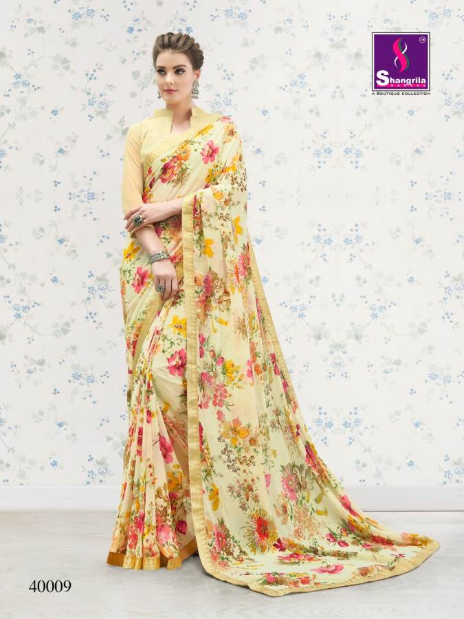 Shangrila By Nirvana Vol 4 Exclusive Floral Prints Sarees Collection