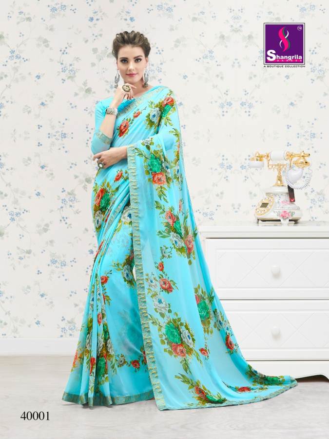 Shangrila By Nirvana Vol 4 Exclusive Floral Prints Sarees Collection