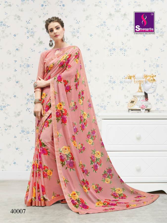 Shangrila By Nirvana Vol 4 Exclusive Floral Prints Sarees Collection