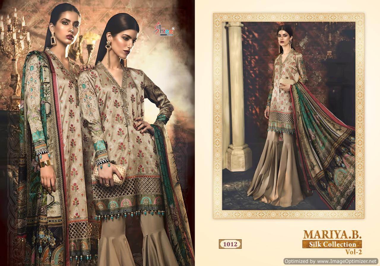 Shree By Mariya B Silk Collection 2 Heavy Japan Satin Pakistani Suits