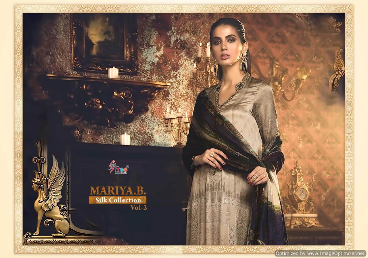 Shree By Mariya B Silk Collection 2 Heavy Japan Satin Pakistani Suits