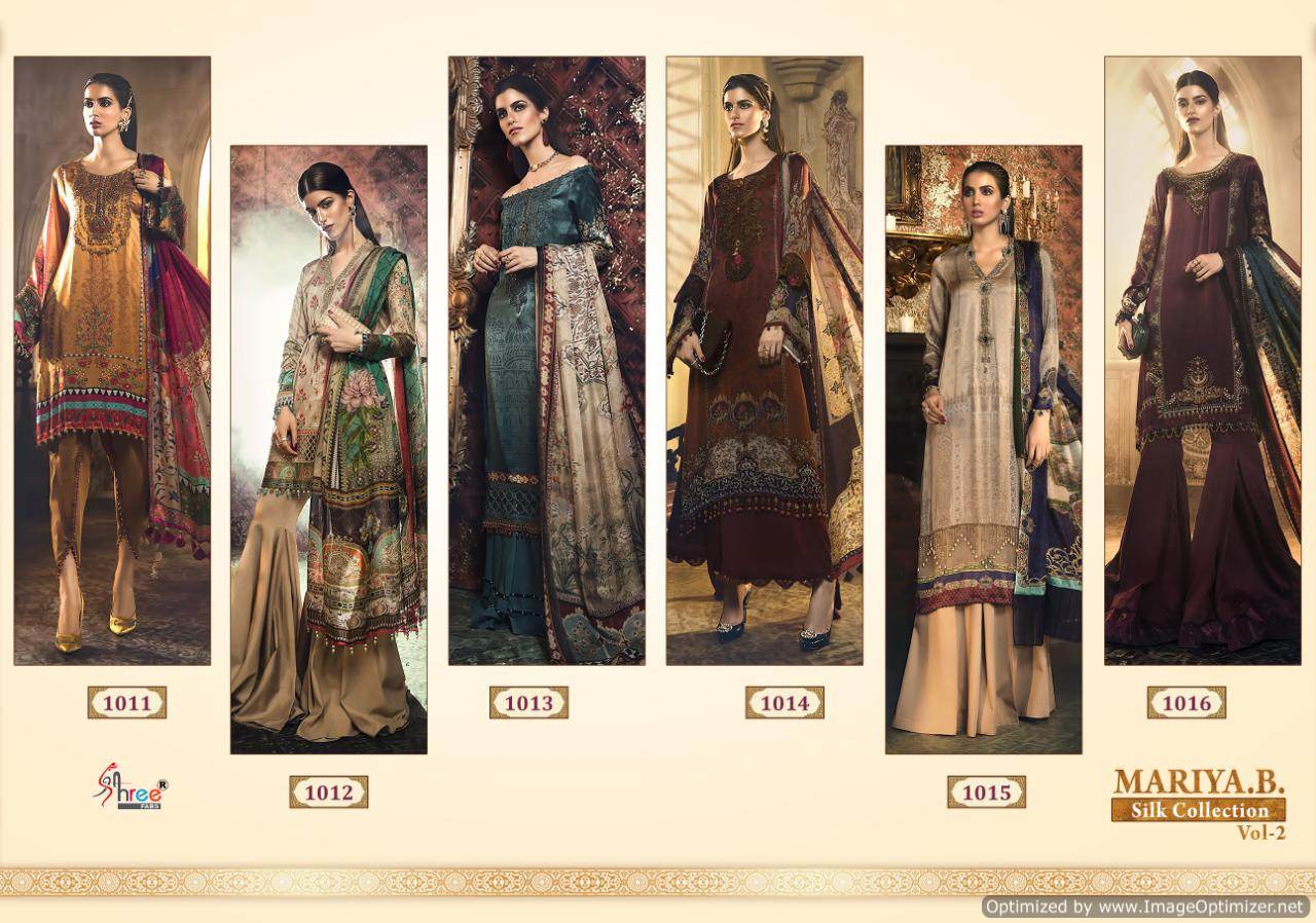 Shree By Mariya B Silk Collection 2 Heavy Japan Satin Pakistani Suits