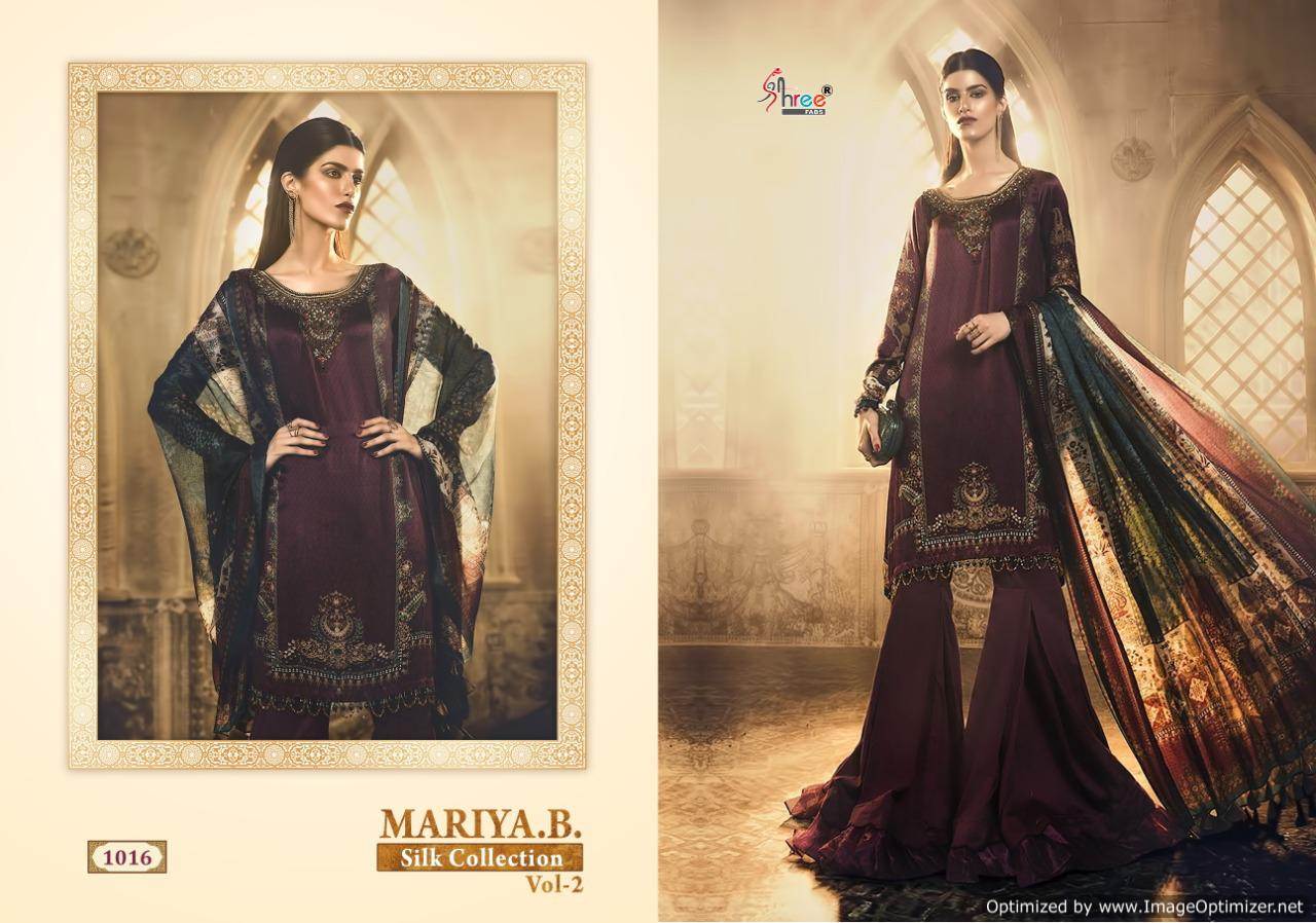 Shree By Mariya B Silk Collection 2 Heavy Japan Satin Pakistani Suits