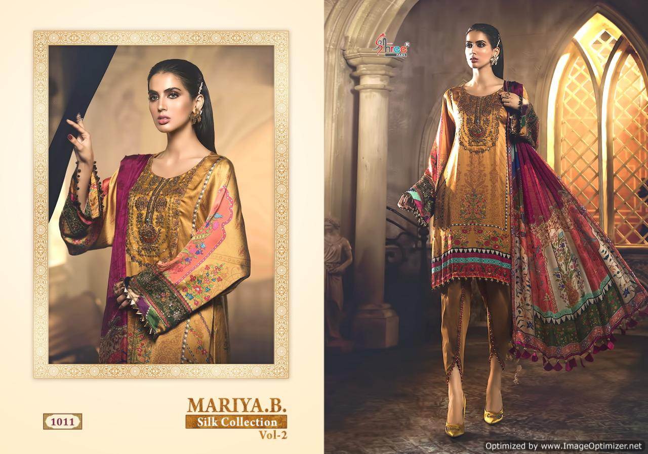 Shree By Mariya B Silk Collection 2 Heavy Japan Satin Pakistani Suits