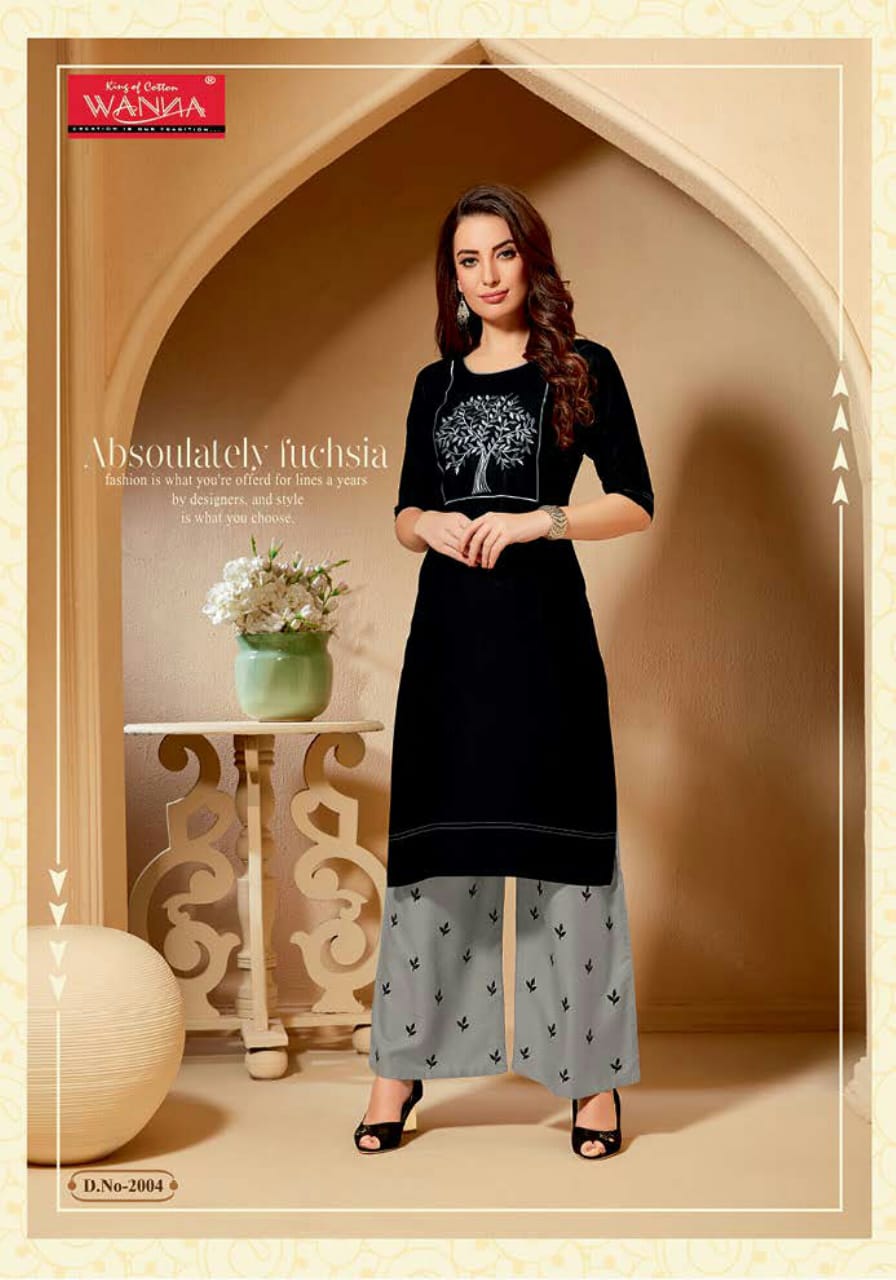 Wanna Present Stylic Vol 3 Designer Rayon Kurti With Palazzo Catalogue