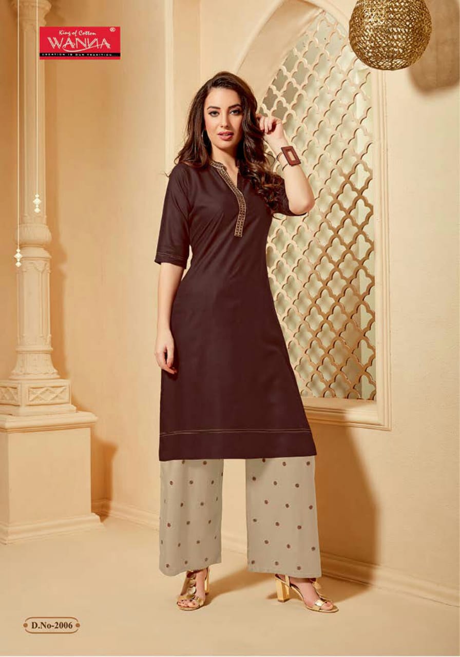 Wanna Present Stylic Vol 3 Designer Rayon Kurti With Palazzo Catalogue