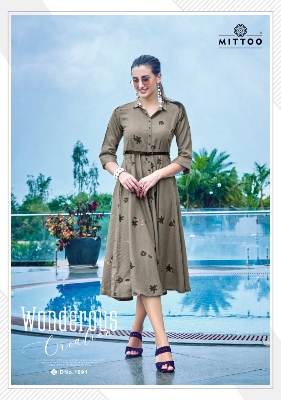 Mittoo Paresent Belt Vol 4 Designers Kurtis Catalogue