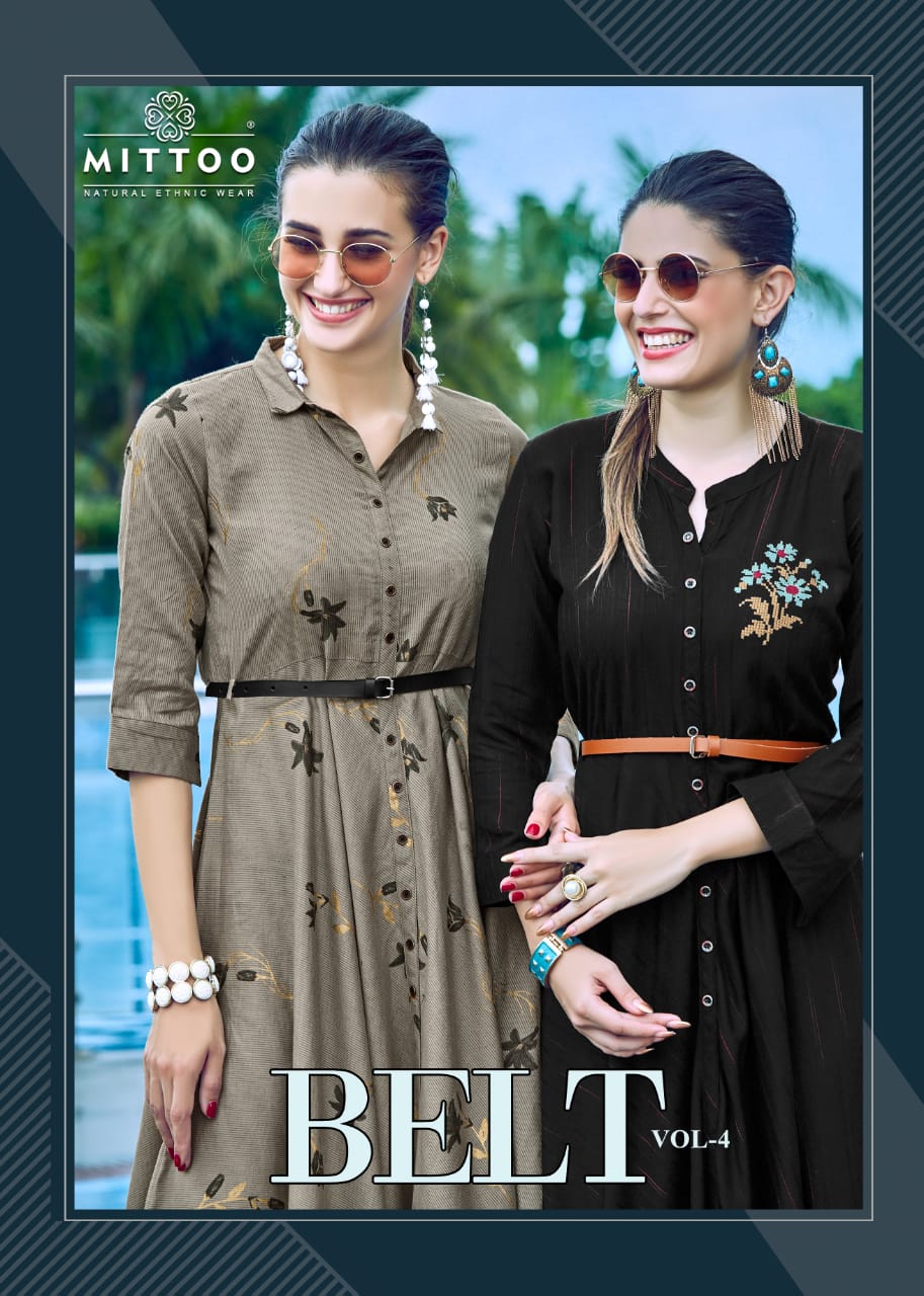 Mittoo Paresent Belt Vol 4 Designers Kurtis Catalogue
