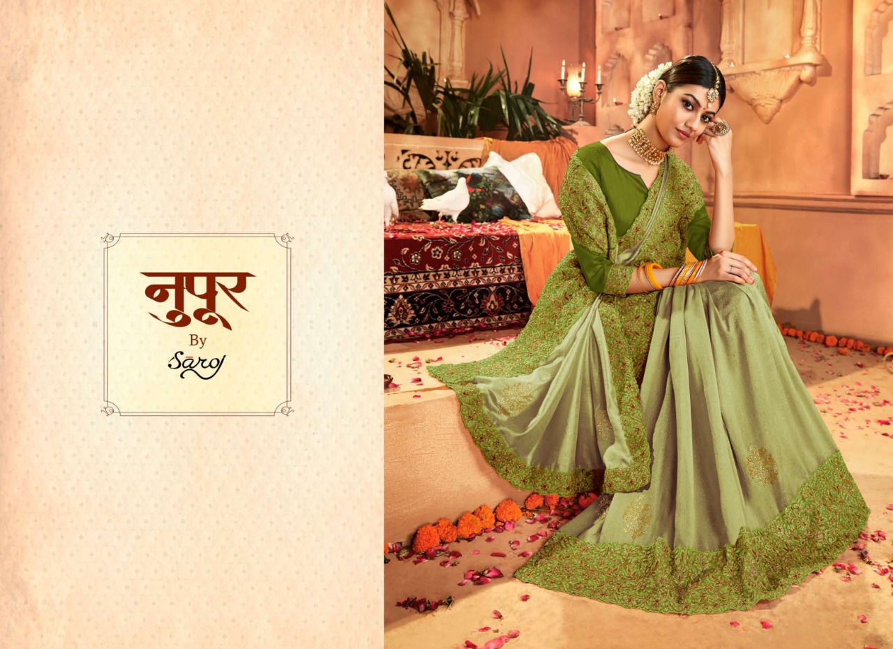 Saroj Present Nupur Wedding Wear Sarees Catalogue
