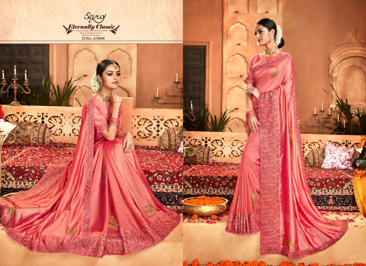 Saroj Present Nupur Wedding Wear Sarees Catalogue