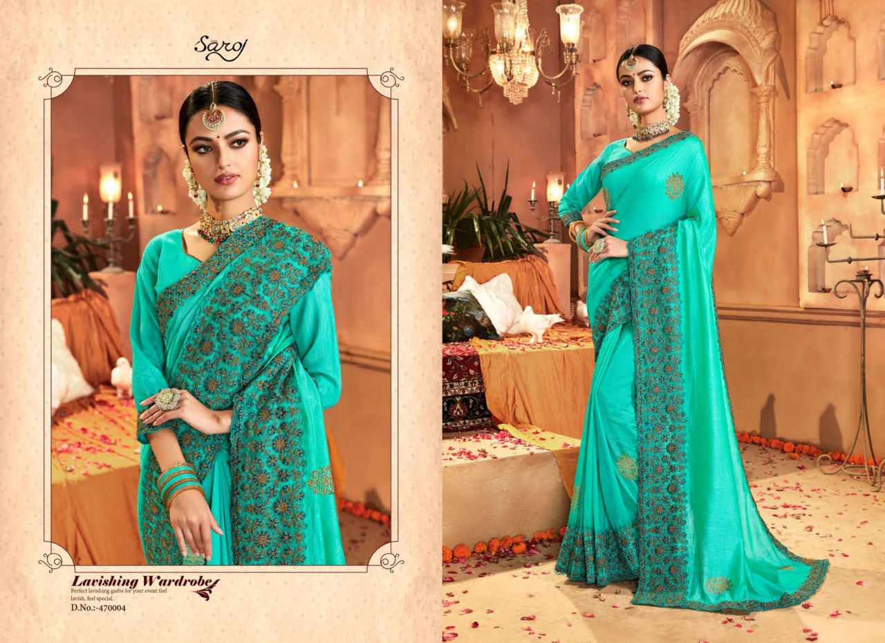 Saroj Present Nupur Wedding Wear Sarees Catalogue
