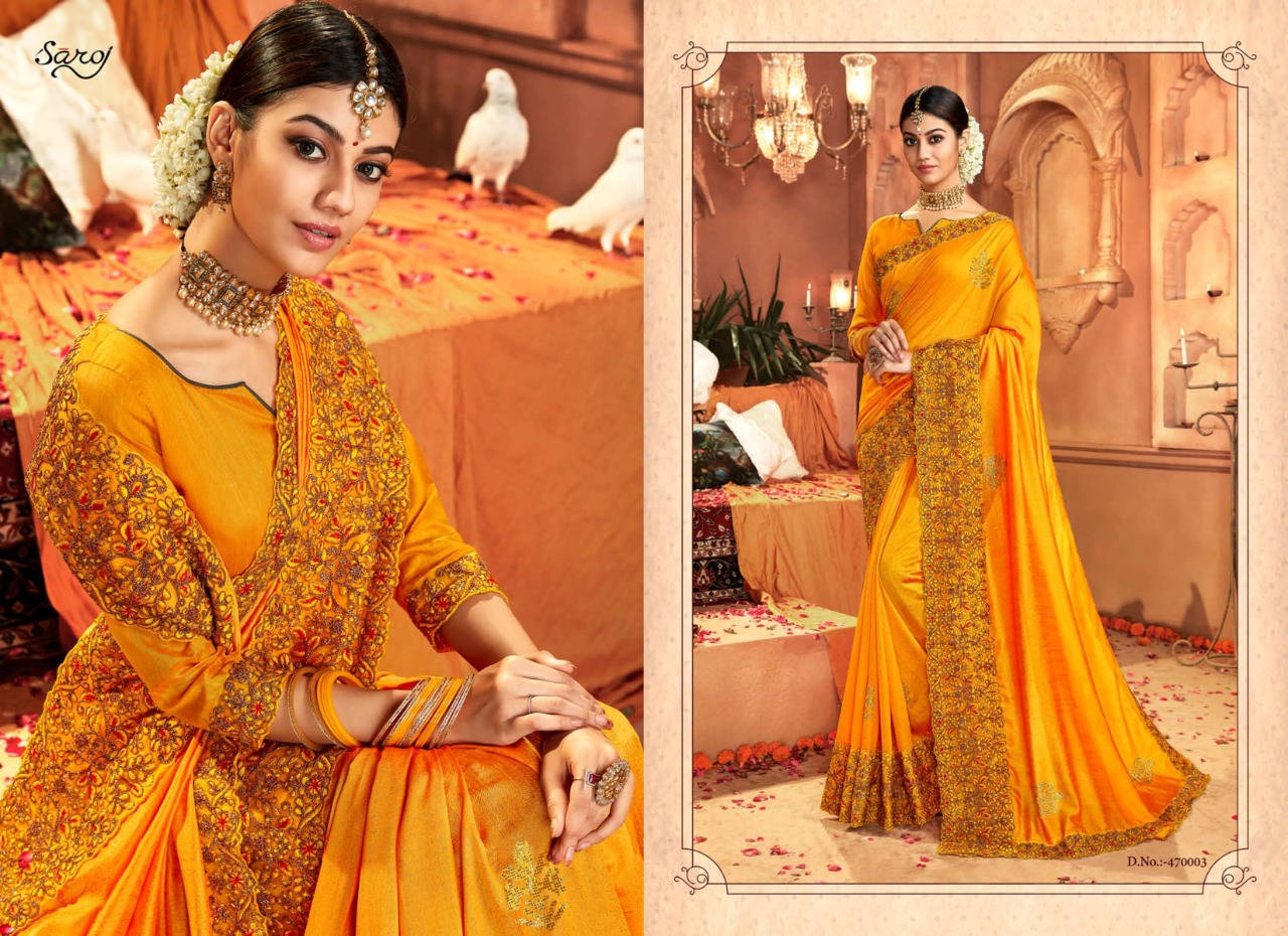 Saroj Present Nupur Wedding Wear Sarees Catalogue