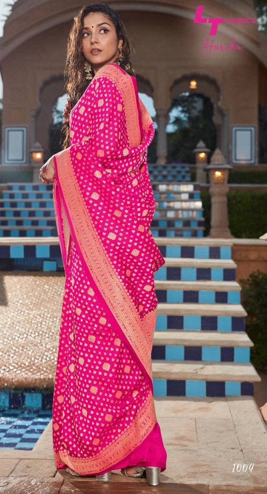 Lt By  Harika Silk Designer Heavy Look Sarees Catalogue