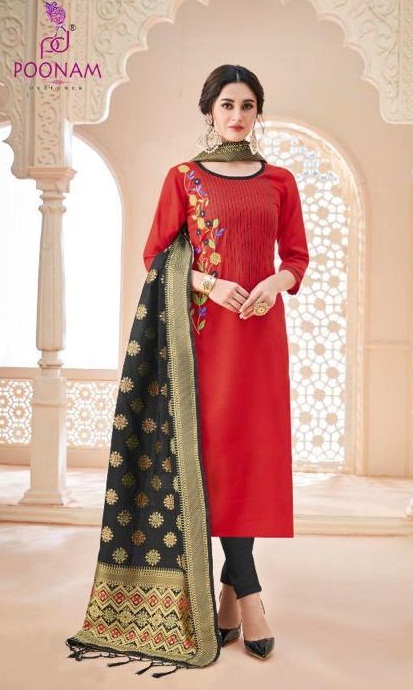 Poonam Designer Present Minakari Kurtis Catalogue