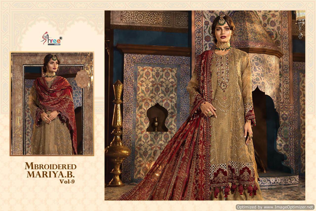 Shree Present Mbroidered Mariya B Vol 9 Catalogue